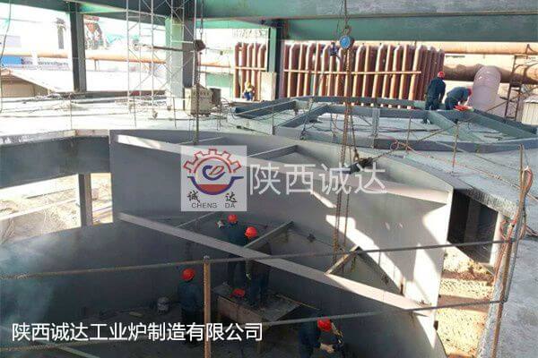 甘肃张掖9000KVA特种精炼炉现场施工情况(二)