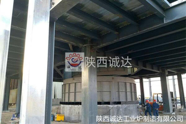 甘肃张掖9000KVA特种精炼炉现场施工情况(一)