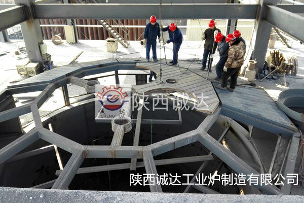 甘肃张掖9000KVA特种精炼炉现场施工情况(三)