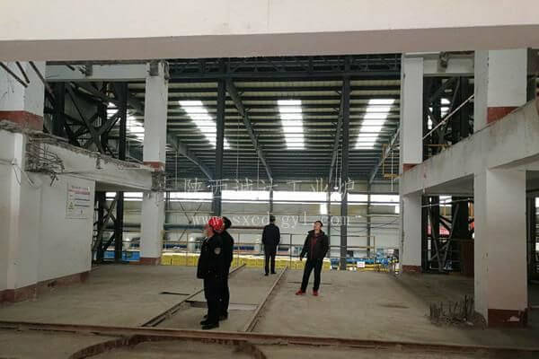 潍坊特钢4000KVA热熔渣加热炉现场基础改造情况