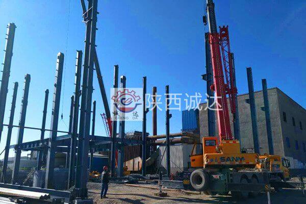 甘肃张掖9000KVA特种精炼炉项目现场土建基础情况