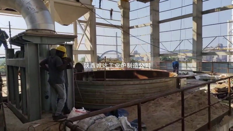 印度3万吨矿渣棉保温炉项目