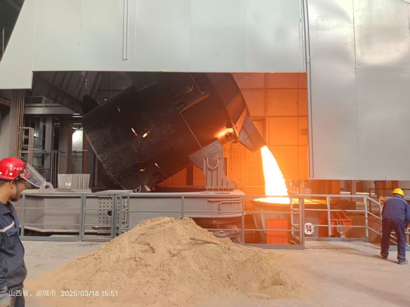 山西两台7500KVA精炼炉顺利投产运行